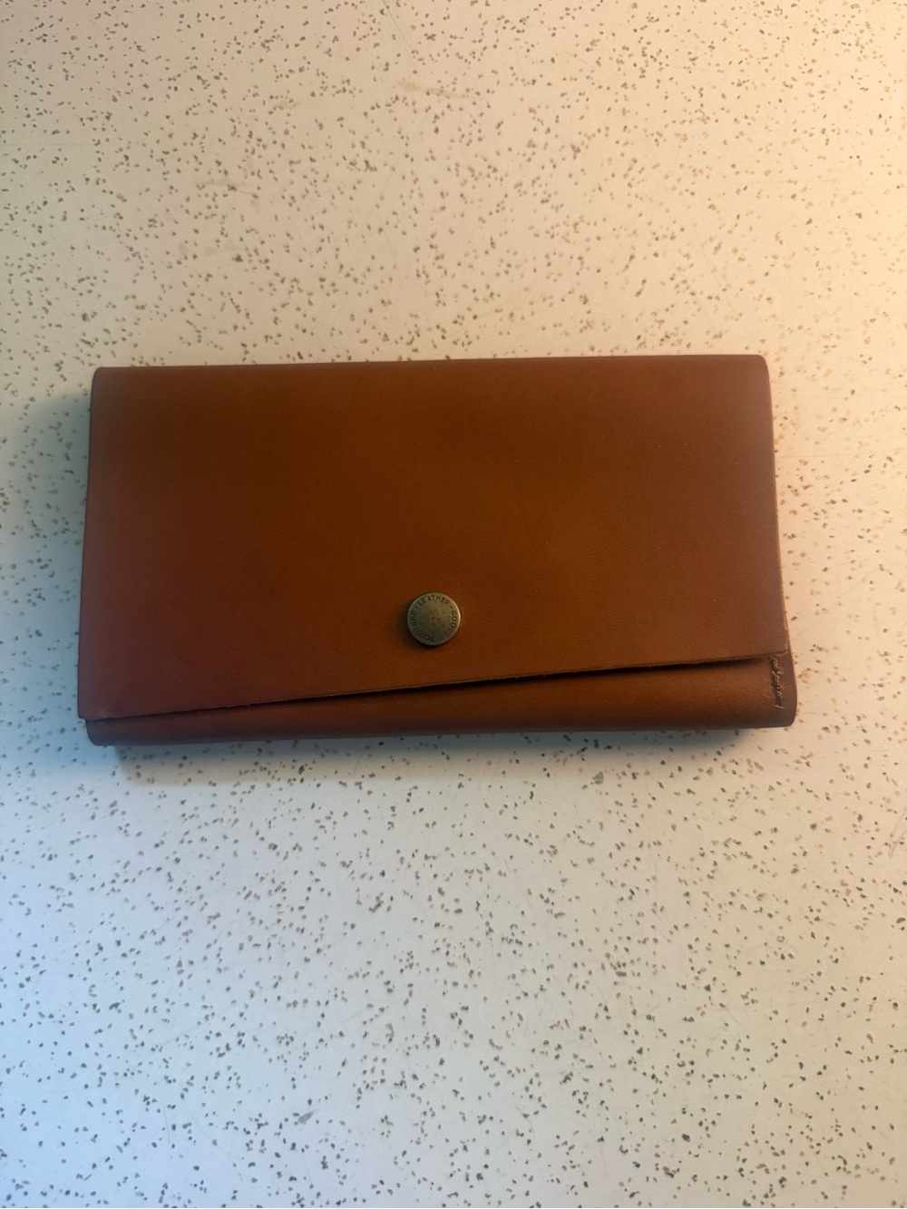 Portland Leather - Rancher Wallet women Classic Brown Leather Snap Wallet